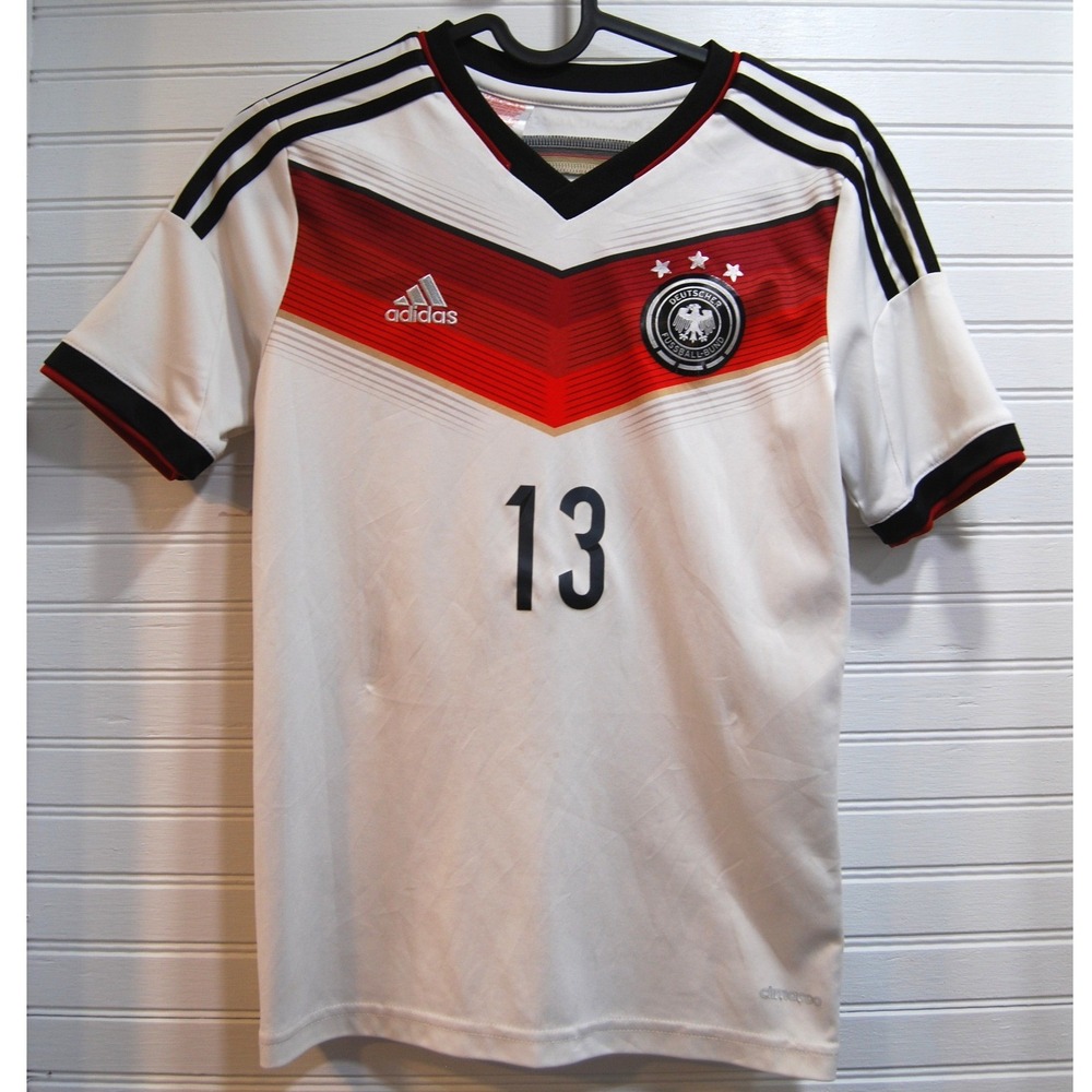 Boys Adidas Soccer Jersey Germany Football 2014 Muller 13 Kids Med 8-10 unisex